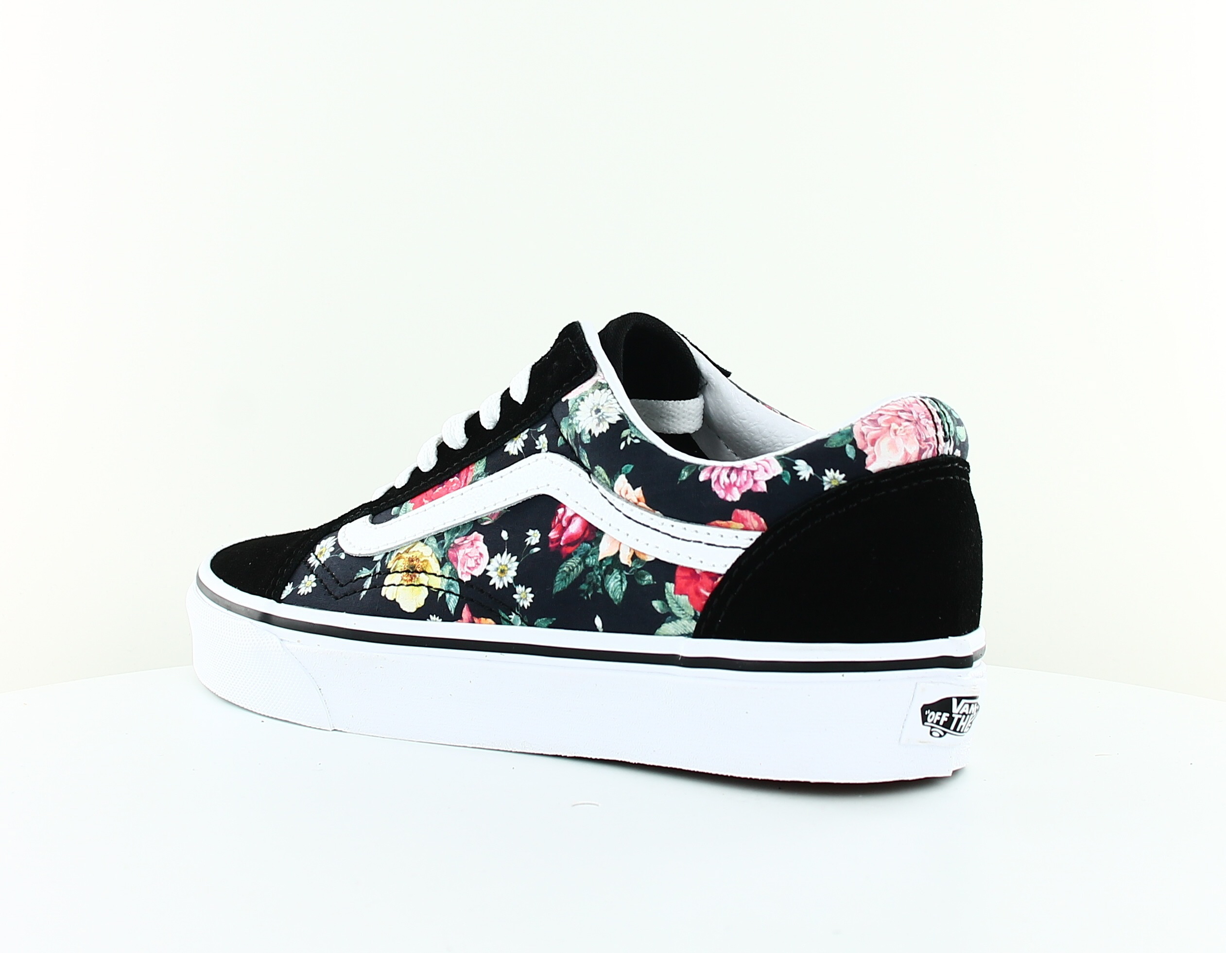 vans old skool femmes noir floral