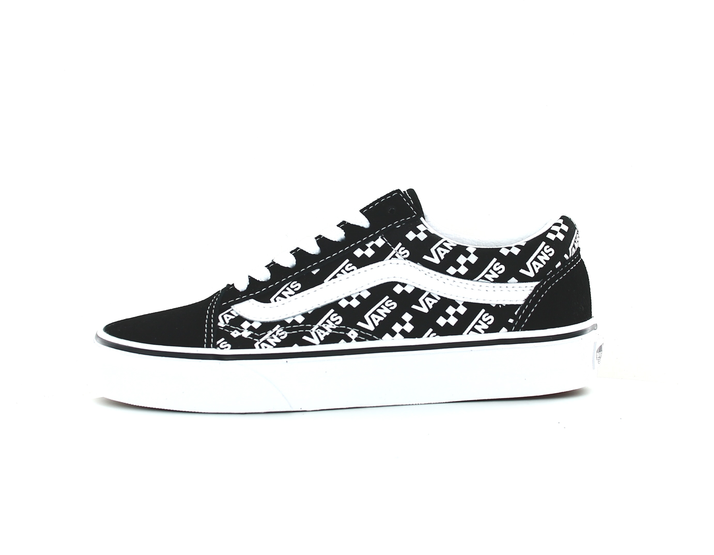 vans blanc noir