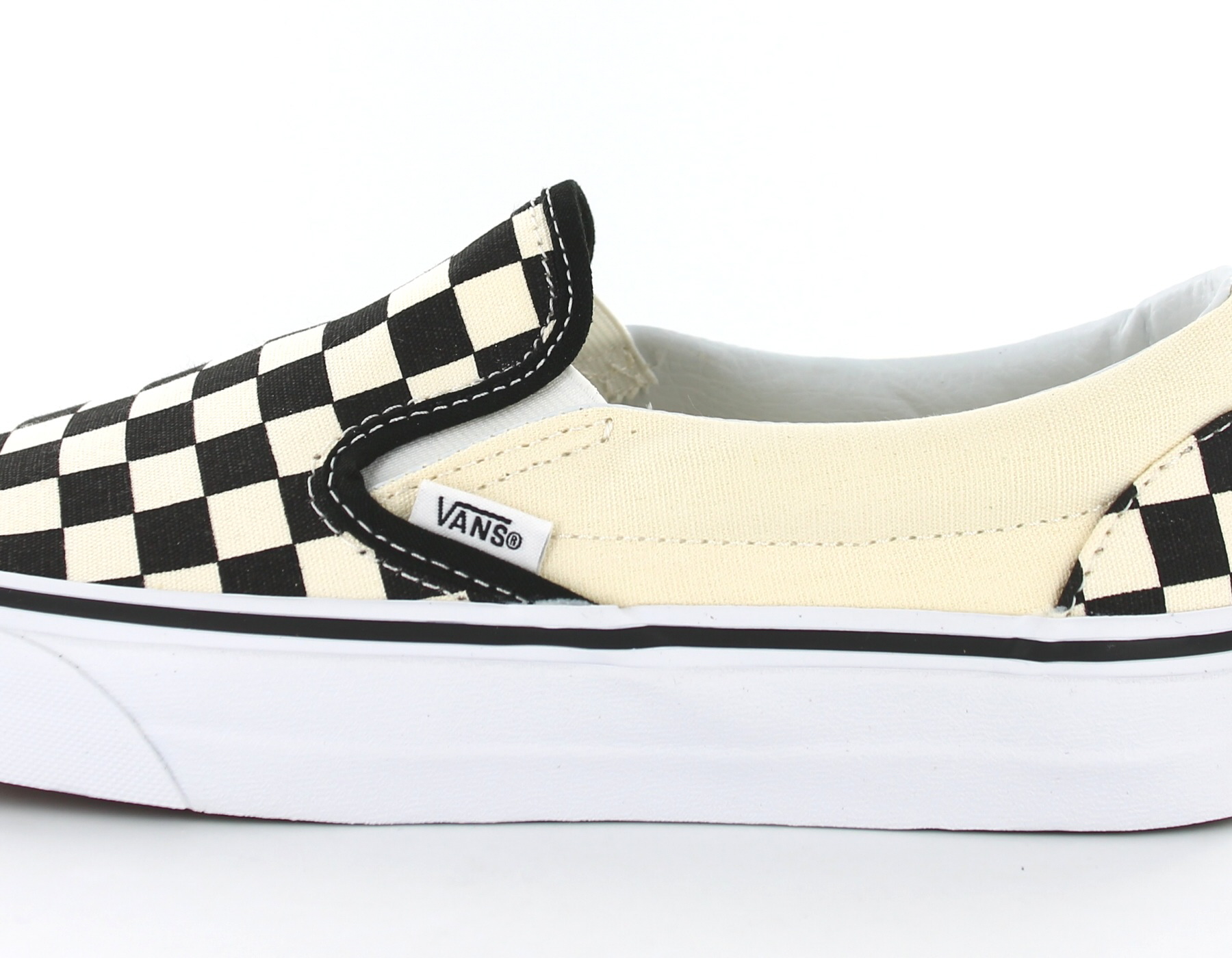 vans slip on damier beige